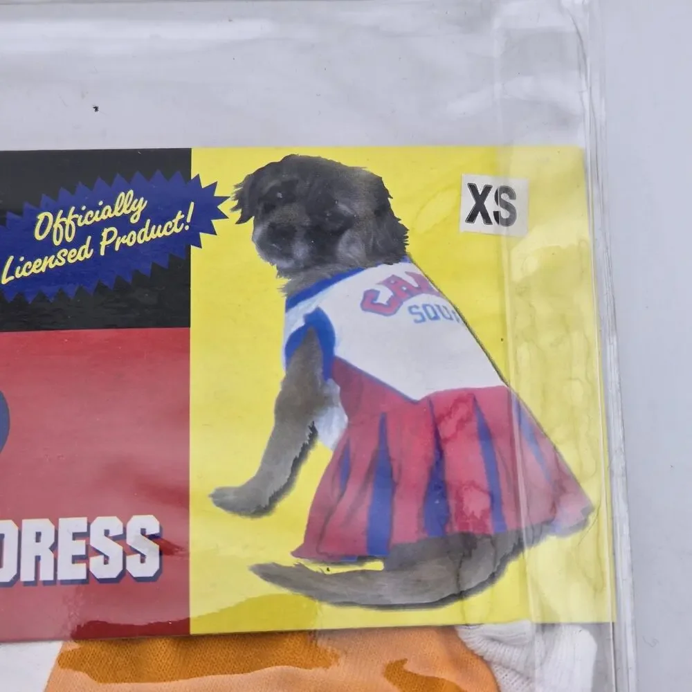 Tennessee Volunteers Pet Cheerleader Dress XS Dog Outfit New
